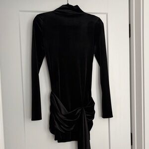 Zara Black Velvet Dress